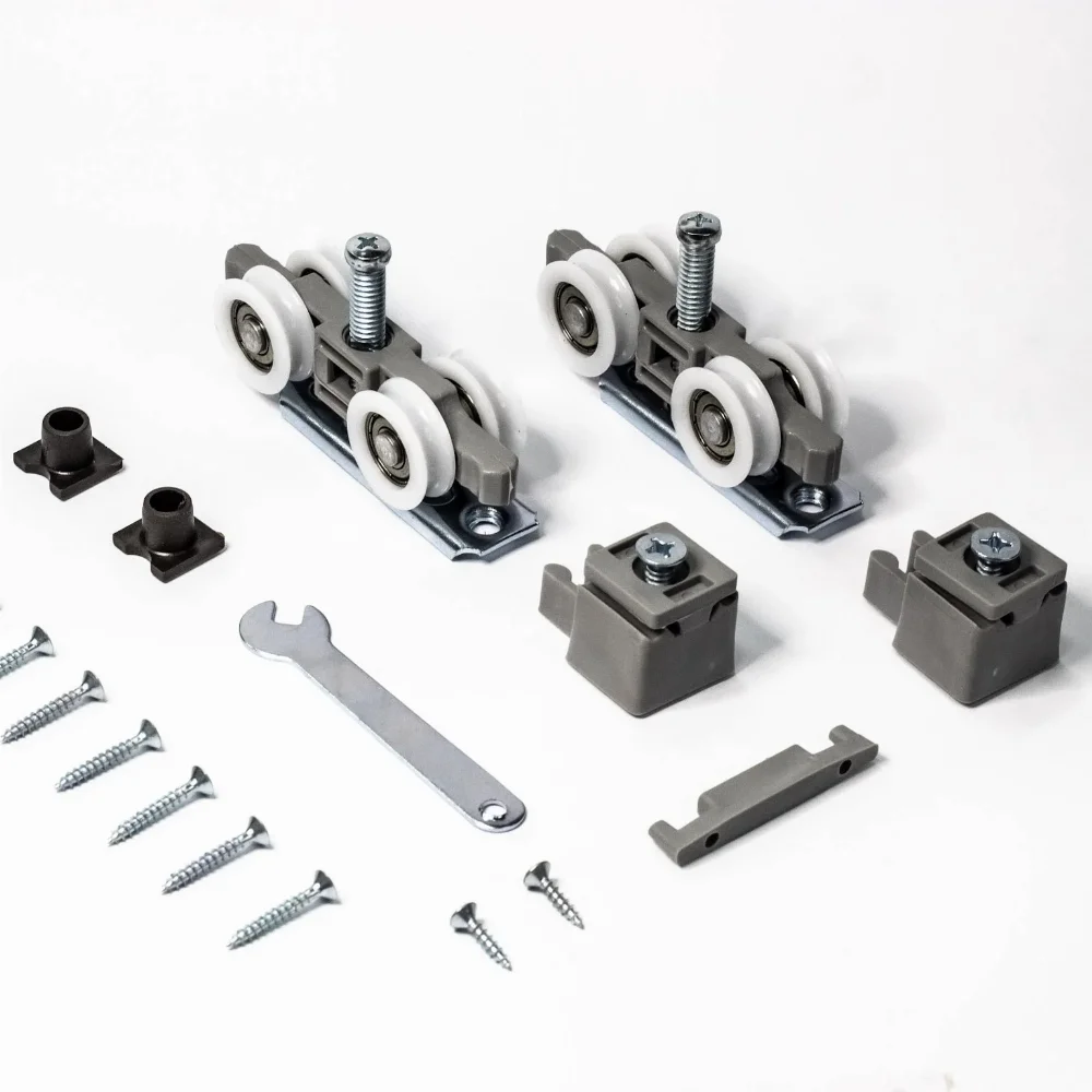 Roldana Côncava 4 rodas com Base em Poliacetal